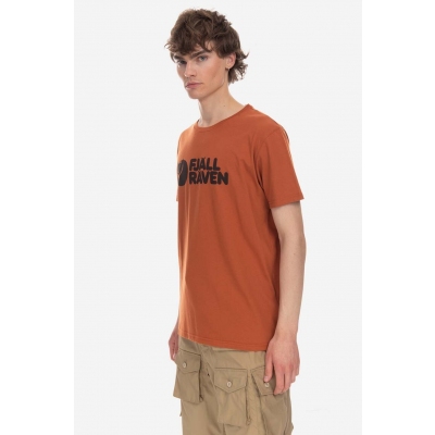 Fjallraven tricou culoarea portocaliu, cu imprimeu F87310.243-243
