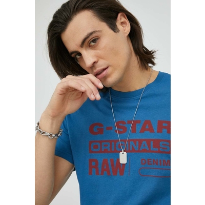 G-Star Raw tricou din bumbac cu imprimeu