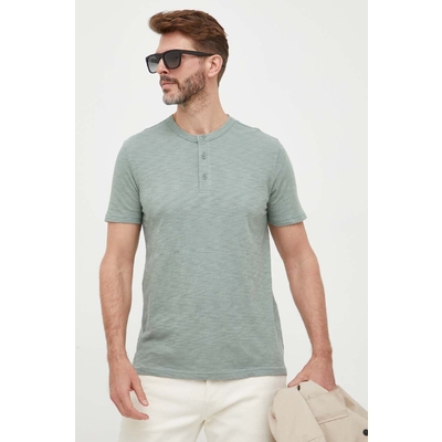 GAP tricou din bumbac culoarea verde, neted
