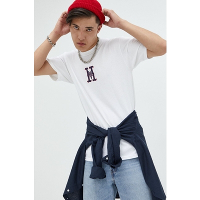 HUF tricou din bumbac X Trasher culoarea alb, cu imprimeu