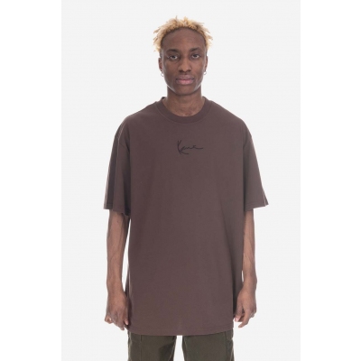 Karl Kani tricou din bumbac culoarea maro, cu imprimeu 6037461-BROWN