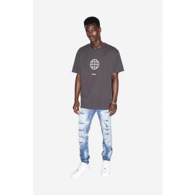 KSUBI tricou din bumbac culoarea negru, cu imprimeu MSP23TE009-BLACK