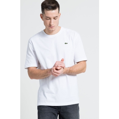 Lacoste tricou culoarea alb, material neted TH7618-001