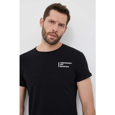Mammut tricou Off Mountain barbati, culoarea negru, cu imprimeu