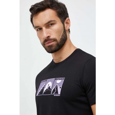 Mammut tricou sport Core culoarea negru, cu imprimeu
