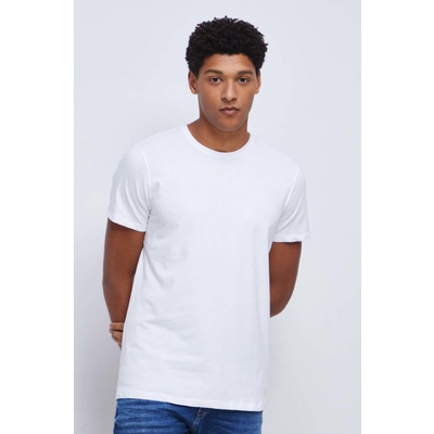 Medicine tricou barbati, culoarea alb, neted