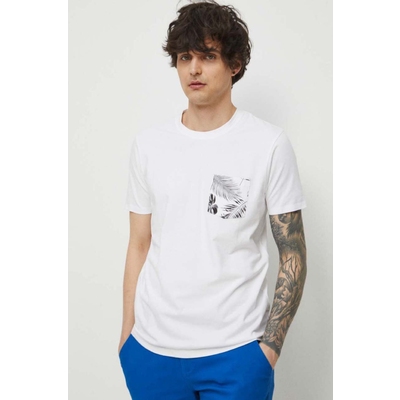 Medicine tricou barbati, culoarea alb, neted