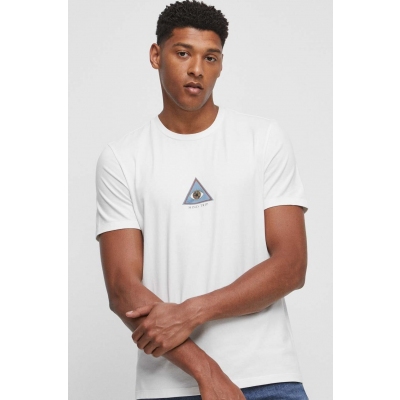 Medicine tricou barbati, culoarea bej, cu imprimeu