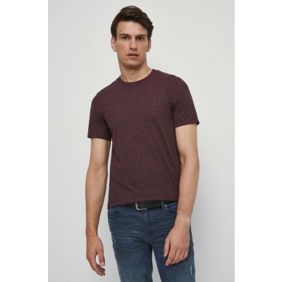 Medicine tricou barbati, culoarea bordo, melanj