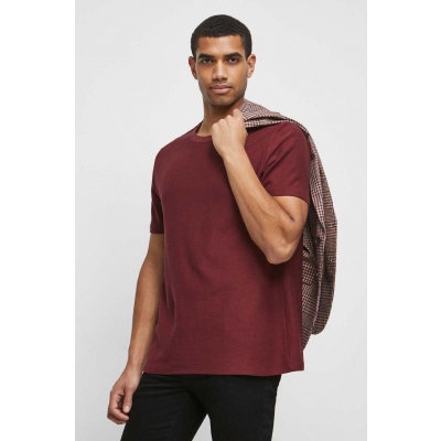 Medicine tricou barbati, culoarea bordo, neted