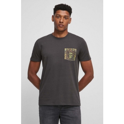 Medicine tricou barbati, culoarea gri, cu imprimeu