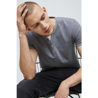 Medicine tricou barbati, culoarea gri, melanj