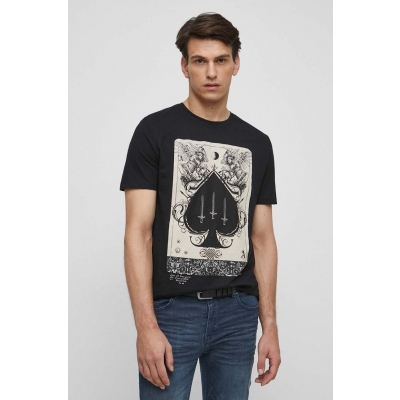 Medicine tricou barbati, culoarea negru, cu imprimeu