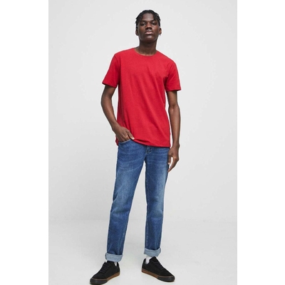 Medicine tricou barbati, culoarea rosu, neted