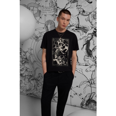 Medicine tricou bumbac culoarea gri, cu imprimeu