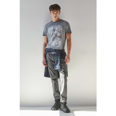 Medicine tricou din bumbac barbati, culoarea gri, cu imprimeu