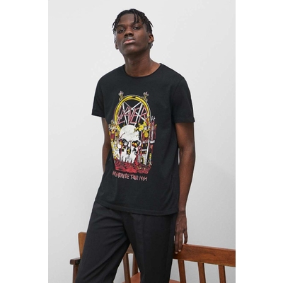 Medicine tricou din bumbac barbati, culoarea negru, cu imprimeu