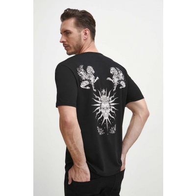 Medicine tricou din bumbac barbati, culoarea negru, cu imprimeu