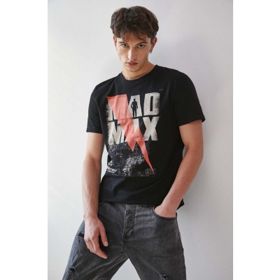 Medicine tricou din bumbac barbati, culoarea negru, cu imprimeu