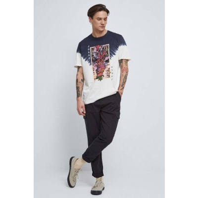 Medicine tricou din bumbac barbati, culoarea negru, cu imprimeu