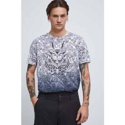 Medicine tricou din bumbac culoarea alb, cu imprimeu