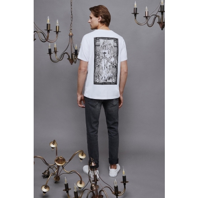 Medicine tricou din bumbac culoarea alb, cu imprimeu