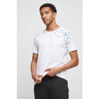 Medicine tricou din bumbac culoarea alb, cu imprimeu