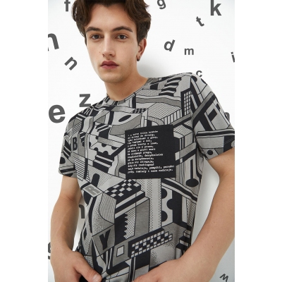 Medicine tricou din bumbac culoarea gri, modelator