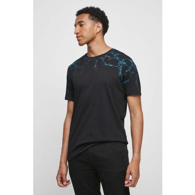 Medicine tricou din bumbac culoarea negru, cu imprimeu