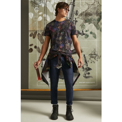 Medicine tricou din bumbac culoarea negru, modelator