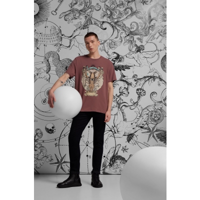 Medicine tricou din bumbac culoarea roz, cu imprimeu