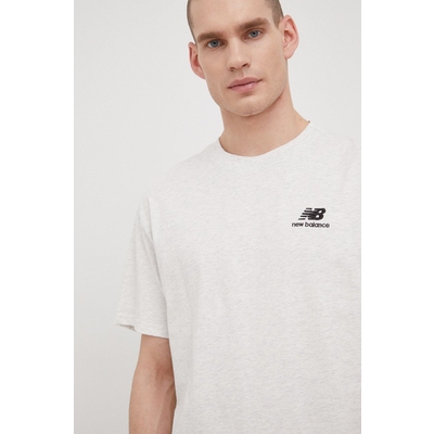 New Balance tricou din bumbac UT21503SAH culoarea gri, cu imprimeu UT21503SAH-SAH