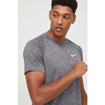 Nike tricou de antrenament culoarea gri, melanj