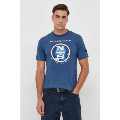 North Sails tricou din bumbac barbati, cu imprimeu