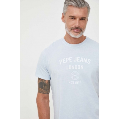 Pepe Jeans tricou din bumbac cu imprimeu