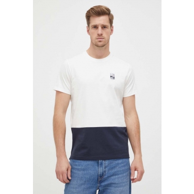 Pepe Jeans tricou din bumbac Walter culoarea alb, modelator