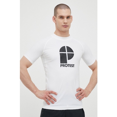 Protest tricou Prtcater barbati, culoarea alb, cu imprimeu