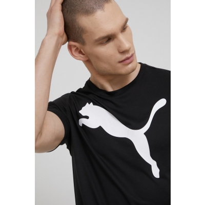 Puma tricou de antrenament Active Big Logo 586724 culoarea negru, cu imprimeu
