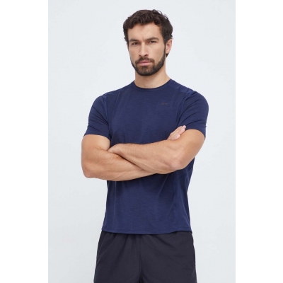 Reebok tricou de antrenament ActivChill culoarea albastru marin, neted