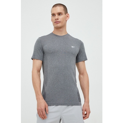 Reebok tricou de antrenament United By Fitness Myoknit , culoarea gri, melanj