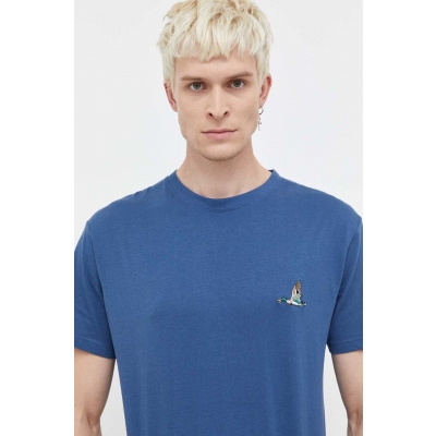 Solid tricou din bumbac barbati, cu imprimeu