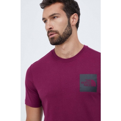The North Face tricou din bumbac culoarea violet