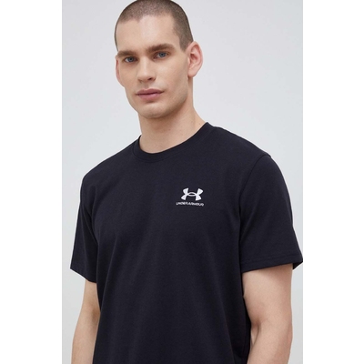 Under Armour tricou de antrenament Logo Embroidered culoarea negru, neted