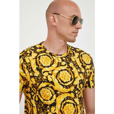 Versace tricou barbati, culoarea negru, modelator