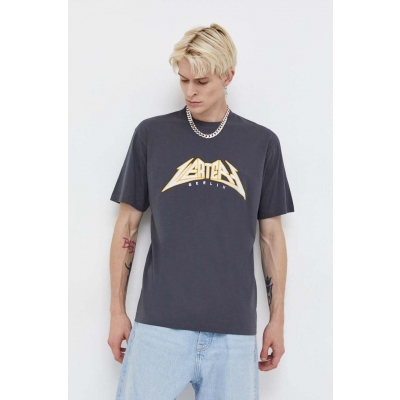 Vertere Berlin tricou din bumbac barbati, culoarea gri, cu imprimeu