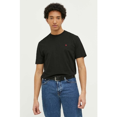 Volcom tricou din bumbac culoarea negru, neted