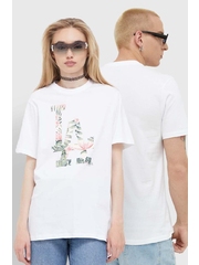 47brand tricou din bumbac MLB Los Angeles Dodgers culoarea alb, cu imprimeu