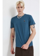 Abercrombie & Fitch tricou barbati, culoarea turcoaz, neted