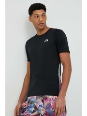 adidas Performance tricou de alergare Run Icons culoarea negru, cu imprimeu