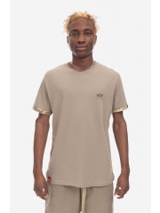Alpha Industries tricou din bumbac Alpha Industries Alpha Industries 106509 79 culoarea bej, modelator 106509.79-beige